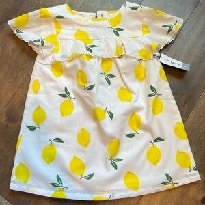 NWT Carters Toddler Girl Lemon Dress